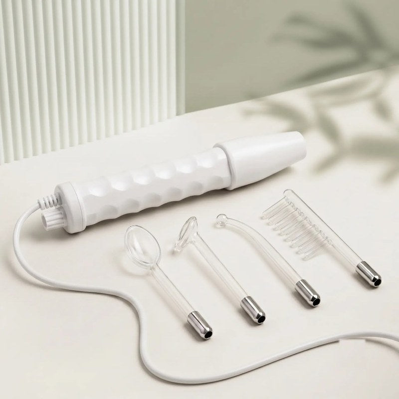 SkinPulsePro: mango de alta frecuencia y 4 electrodos de vidrio